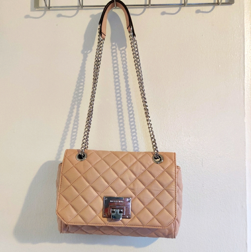 Michael Kors Quilted Nude Bag